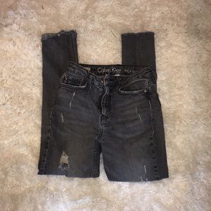 Dark wash Calvin Klein skinny jeans high waisted